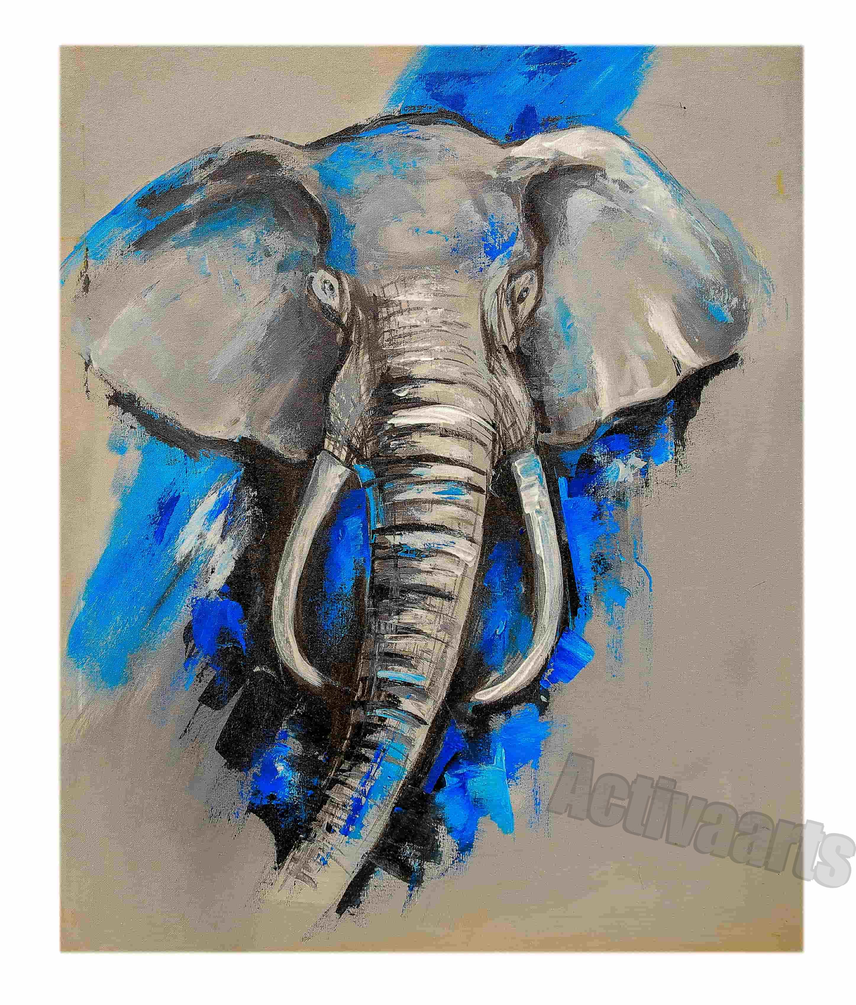Elephant in Blue