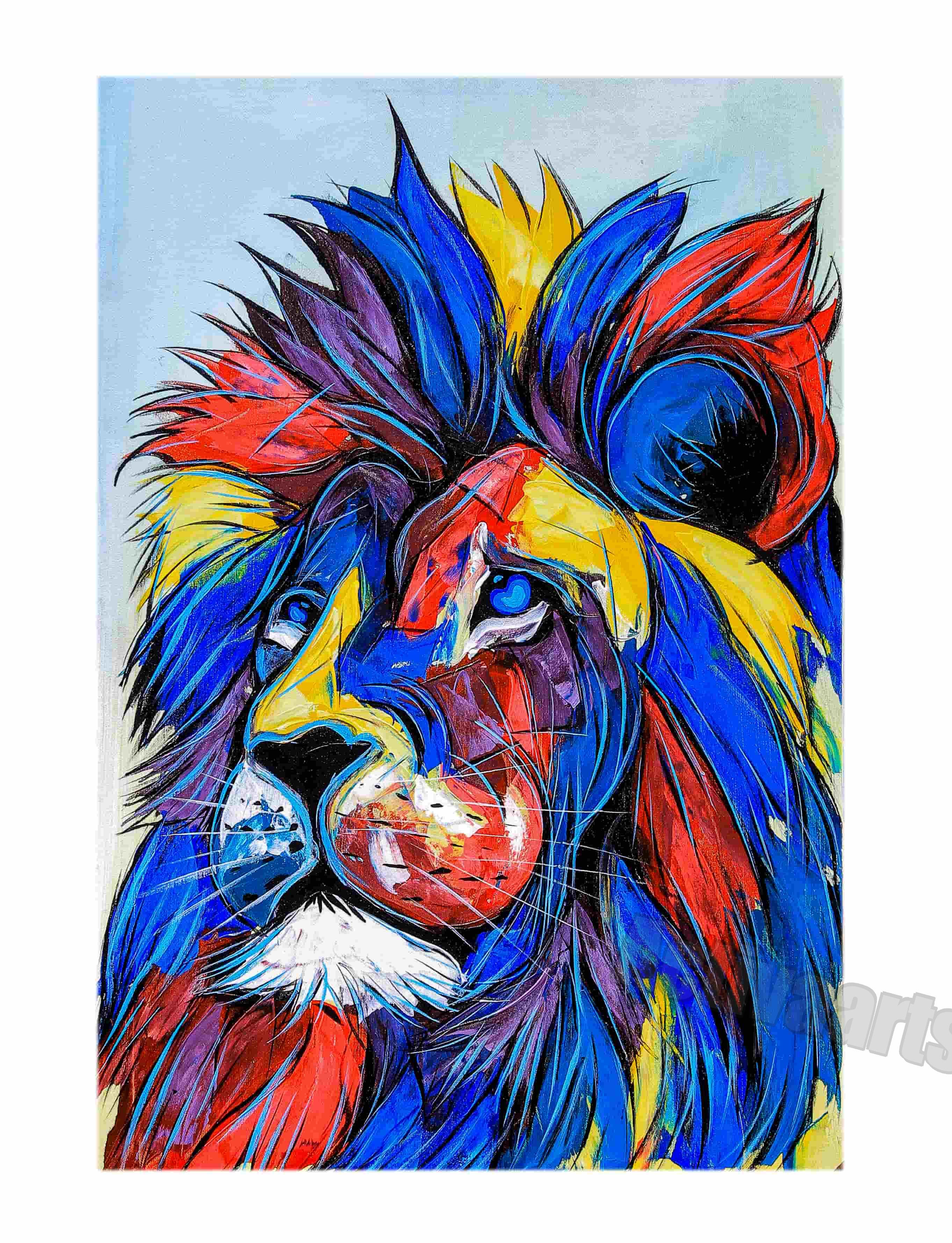 Colored Lion